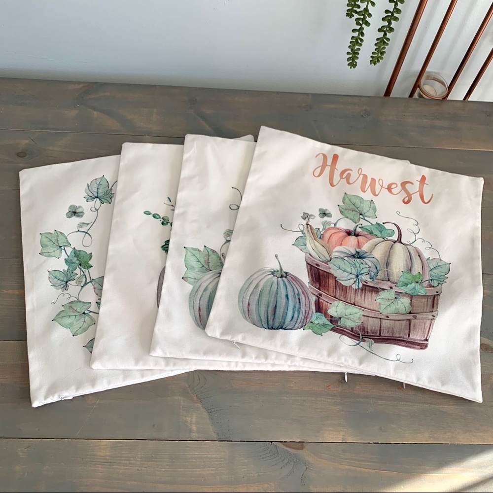 Multicolored Autumn Harvest Fall Pillowcase Set - Picture 7 of 7